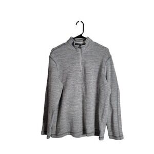Eddie Bauer Quarter Zip-Gray-Men's‎ L
